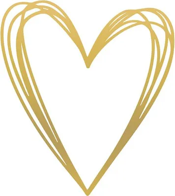 Produktbild von Servietten 33x33 cm - Pure Heart gold