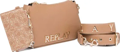 Produktbild von REPLAY Damen Umhängetasche FW3139 Saffiono Kunstleder Beige