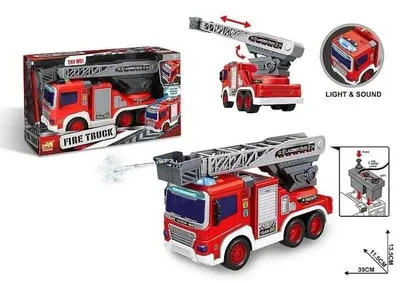 Image de Camion de pompiers à l'échelle 1:16 avec lumières et sons - ADAR