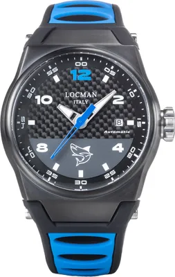 Produktbild von 0556K09S-BKCBSKSS Italy Herrenuhr Mare blau/schwarz Automatik Ref. 0556 Locman