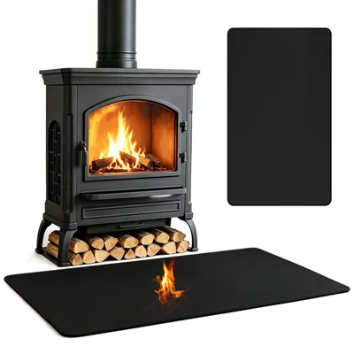 Productafbeelding van Vonkbeschermingsplaat voor open haard: 106 x 61 x 0,5 cm