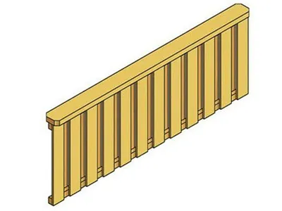 Produktbild von PGH Brüstung Deckelschalung für Terrassenüberdachung Douglasie 170