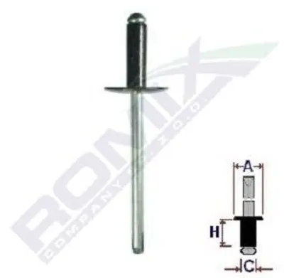 Image de Rivet noir universel 3,9 x 14 pour Audi / VW (10 pièces)