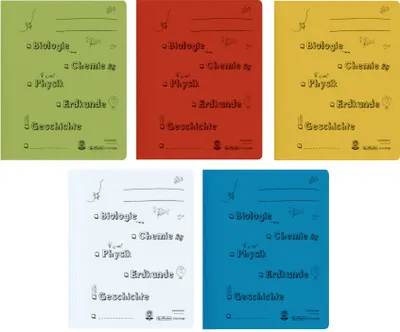 Produktbild von Herlitz 11253838, Präsentationsmappe, A4, Karton, Gemischte Farben, 5 Stück(e), Blue Angel