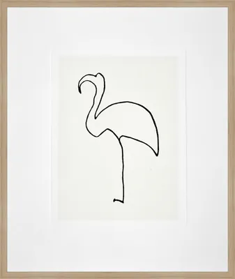 Zdjęcie produktu dla nielsen HOME Obraz z dębową ramą 50x60 cm (wysoki) - Picasso Le Flamand Rose, 1907