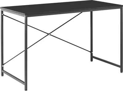 Produktbild von BELIANI Schreibtisch Schwarz MDF-Platte mit Metallgestell Rechteckig 120x60 cm Modernes Industrie Design Homeoffice Tisch Bürotisch Arbeitstisch