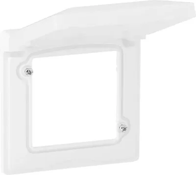 Produktbild von Legrand Valena Life 1-fach Rahmen IP44 mit Klappdeckel Ultraweiß 754021