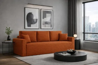 Produktbild von Kaiser Möbel Modernes Sofa ZOOM mit Schlaffunktion Ziegel