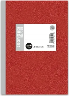 Produktbild von Staufen® Geschäftsbuch ca. DIN A5 kariert, rot Hardcover 192 Seiten