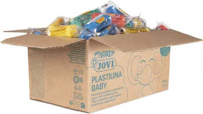 Image de Pâte à modeler JOVI My First Plastilina Baby couleurs assorties, 60 couleurs 38,0 g chacune