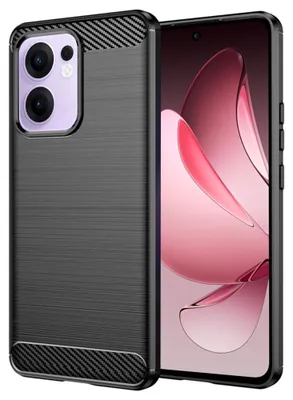 Produktbild von Carbon Shield TPU Hülle für Oppo Reno13 F - Schwarz KP36932