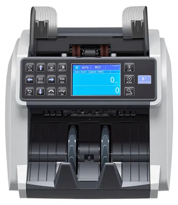 Produktbild von SucceBuy Geldzählmaschine mit UV/MG/IR/DD/DBL/HLF/CHN Falschgelderkennung, LED-Display, unterstützt verschiedene Währungen und gemischte Banknoten, Zählgeschwindigkeit bis zu 1500 Banknoten/Min.