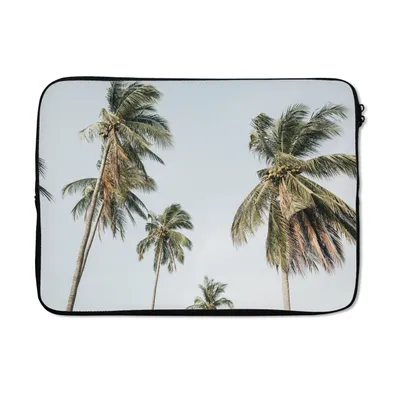 Produktbild von MuchoWow® Laptop Hülle 13 Zoll Palmen - Sommer - Tropisch Laptoptasche - Laptophülle - Sleeve - Rundumschutz