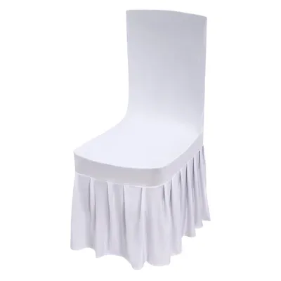 Produktbild von 30 Stück Stuhl-Slipcover mit Rock, Hochzeit Stretch Stuhl Abdeckung, Stretch Stuhl Slipcover mit Rock
