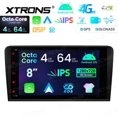 Obrázek produktu pro Xtrons ID80A3AL, Android autorádio, 8 palců, pro Audi, s navigací, DSP a Bluetooth