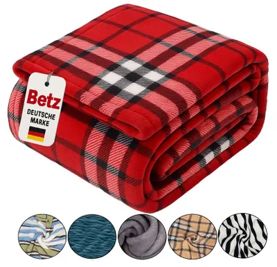 Produktbild von Betz Kuscheldecke MODENA 150x200cm Farbe Karo rot