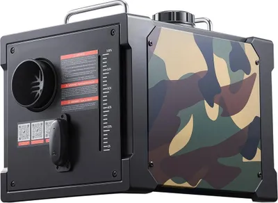 Zdjęcie produktu dla Ogrzewacz dieslowski, 8 kW, DC 12 V/24 V, przenośny ogrzewacz powietrza z kontrolą przez aplikację Bluetooth, pilotem i ekranem LCD, zbiornikiem paliwa o pojemności 7 l, przeznaczony do samochodów ciężarowych, dostawczych, kamperów, przyczep kempingowych i garaży.