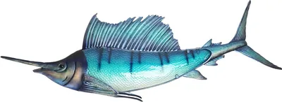 Produktbild von Eurocatch Sailfish Wanddekoration - 110cm - 3D Metall und Glas - Geschenktipp