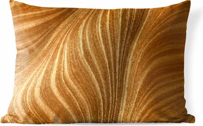 Produktbild von MuchoWow® Outdoor Kissen - Nahaufnahme von Goldfarbe - 50x30 cm - Wetterfest - Lounge Kissen - Sofa kissen - Wohnzimmer Dekoration