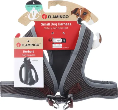 Image de Flamingo harnais Step & Go Herbert brun foncé, taille : L