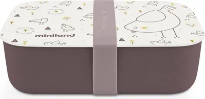 Obrázok produktu pre MIniland ECO-friendly Box na uloženie jedla/desiaty, 1L, Vtáčik