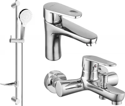 Produktbild von Mexen Kama DF05 Badewannenset, Chrom - 72503DF05-00