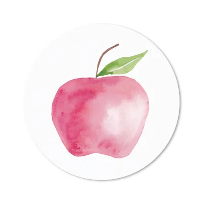 Produktbild von MuchoWow® Mauspad Mousepad Apfel - Rot - Aquarell 50x50 cm - Mousepads - Maus Mat - Pad - Mausunterlage - Vinyl