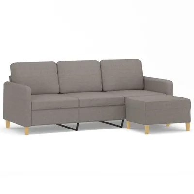 Produktbild von VidaXL 3201199, Graubraun, Schaum, Metall, Polyester, Textil, 600 mm, 500 mm, 410 mm