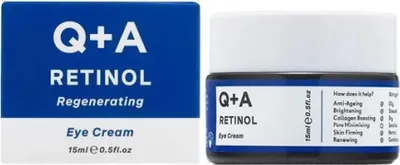 A product shot of an eye cream jar and its packaging.