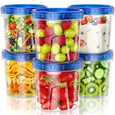 Productafbeelding van Set van 6 Luchtdichte Voedselopslagcontainers 720 ml