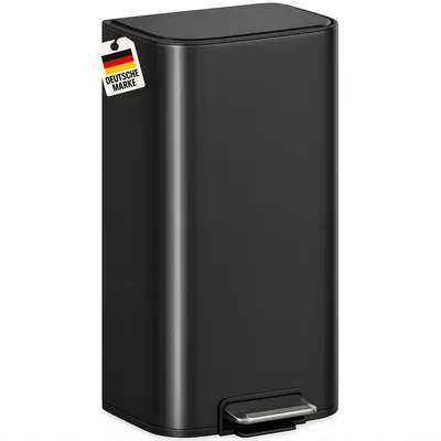 Produktbild von WELLGRO Mülleimer Küche 40l – Edelstahl Treteimer Softclose