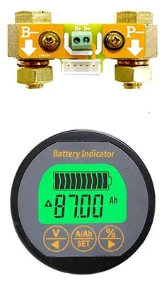 8-80V 350A Batterie-Voltmeter LCD Digitalanzeige Tester Monitor