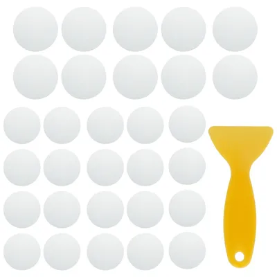 Produktbild von Rutschfeste Dusch- und Badewannenaufkleber, Set mit 20 rutschfesten Duschmatten (8 cm) und 10 rutschfesten Duschmatten (10 cm), inklusive Abzieher, selbstklebende Anti-Rutsch-Aufkleber für Badewanne, Badezimmer und Treppen.