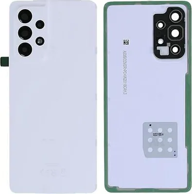 Produktbild von Akkudeckel kompatibel mit Samsung Galaxy A53 5G A536B mit Kameralinse, Awesome White