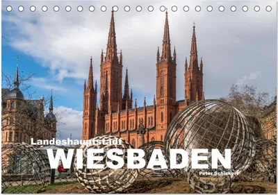 Produktbild von Landeshauptstadt Wiesbaden (Tischkalender 2025 DIN A5 quer), CALVENDO Monatskalender