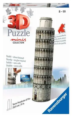 Immagine prodotto di Ravensburger 3D Puzzle 11247 - Mini Torre di Pisa - Versione in miniatura del famoso simbolo italiano da rompere in 3D - età: 8+
