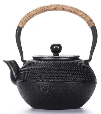 Produktbild von Omgoods – Japanischer Tetsubin-Teeausguss aus Gusseisen mit herausnehmbarem Teesieb – 1200 ml