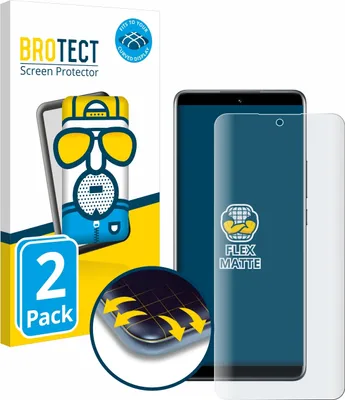 Produktbild von 2x BROTECT Fullscreen Schutzfolie für Xiaomi 12 Pro Displayschutz Folie Fullcover Matt Entspiegelungsfolie