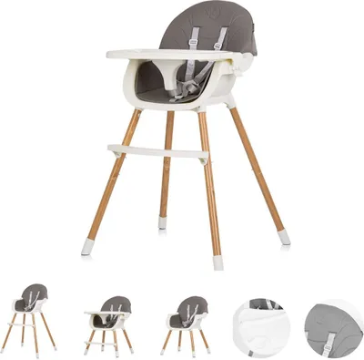 Produktbild von CHIPOLINO Rio 2in1 Esszimmerstuhl Graphit