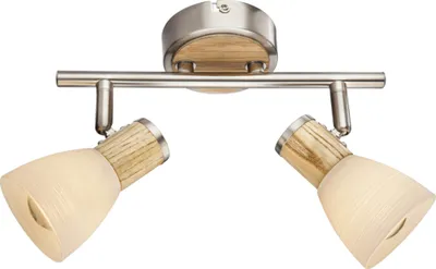 Obrázek produktu pro GLOBO 54352-2, Nikl, Sklo, Kov, Dřevo, IP20, I, E14, 40 W