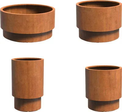 Produktbild von Adezz Extend Pflanzgefäß aus Corten-Stahl Wetterfest Pflanzkübel Blumentopf