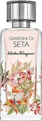 A clear, front-facing studio shot of a Salvatore Ferragamo perfume bottle.