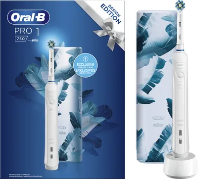 Produktbild von Oral-B Zahnbürste Pro1 750 mit Aufsteckbürste Etui