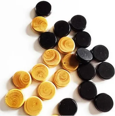 Image de Extension Crokinole78 – 24 disques blancs et noirs pour jeu de société