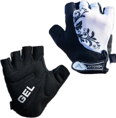 Produktbild von Damen Fahrradhandschuhe Gel Fahrrad Handschuhe von ATTONO® - Größe 8