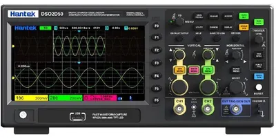 Produktbild von Digitales Oszilloskop - DSO2D50 - 500 MHz Bandbreite - 2 Kanäle - 2 GSa/s Echtzeitabtastung - Protokolldekodierung