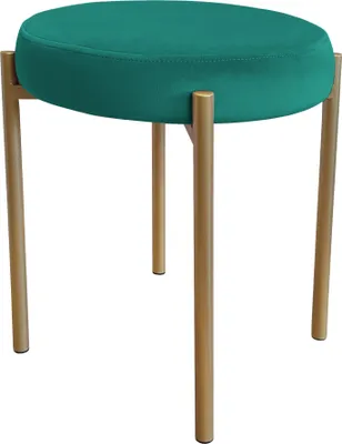 Zdjęcie produktu dla TABORET DIOR STOŁEK LOFT metal podstawa złota MG20