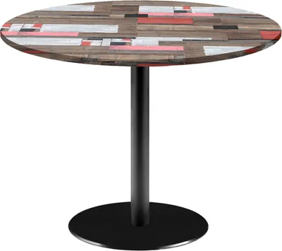 Produktbild von Runder Tisch Ø 120 cm – Rom-Holzmodell, rotes Holz