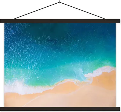 Produktbild von MuchoWow® Textilposter Strand - Wasser - Bali 40x30 cm mit schwarzem Rahmen - Dekorationen