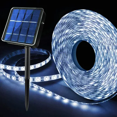 Solar-LED-Streifen 3 m, 90 LEDs, wasserdicht IP65, selbstklebend
